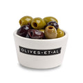 Olives Et Al Pitted Sunshine Rosemary & Garlic Olives in a Ramekin